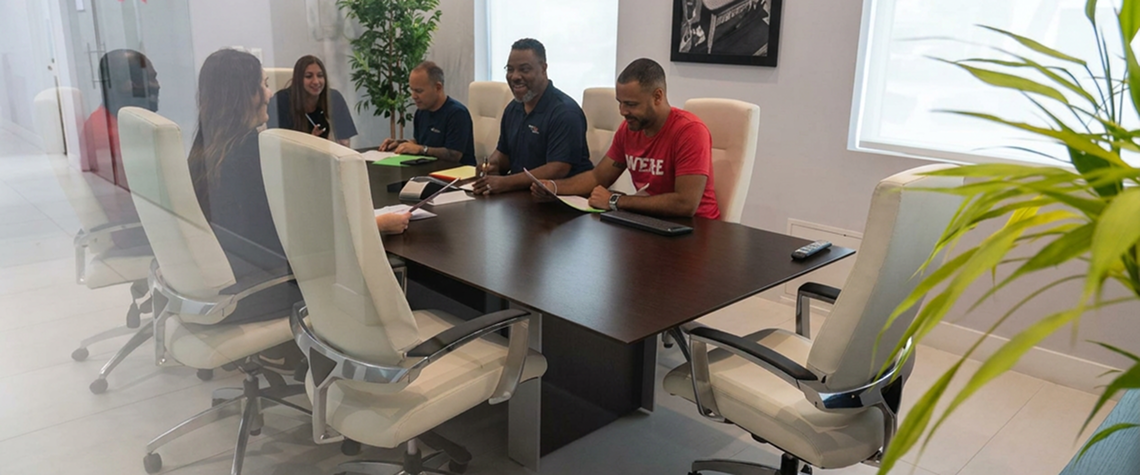 Colonial Van Lines corporate team meeting